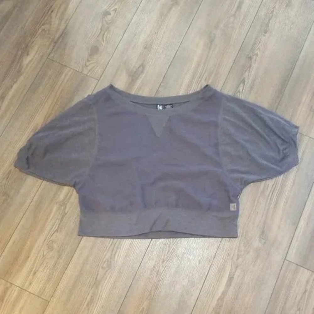 Weavers Sheer cropped blouse large